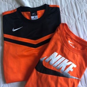 Orange And Black Nike Drifit Tee